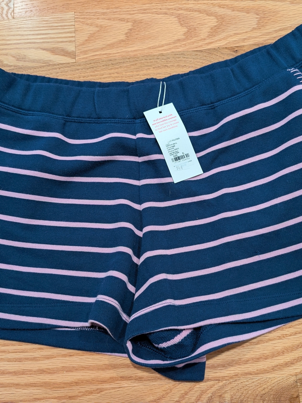Lilly Pulitzer Navy with Pink Striped Knit Bike Shorts